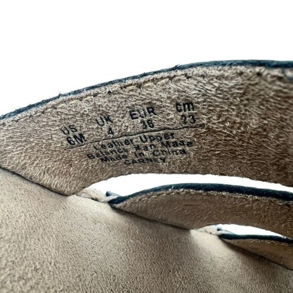 Naturalizer Womens Black Carney Leather Top Slip On Open Toe Sandals Size 6M - Picture 6 of 12